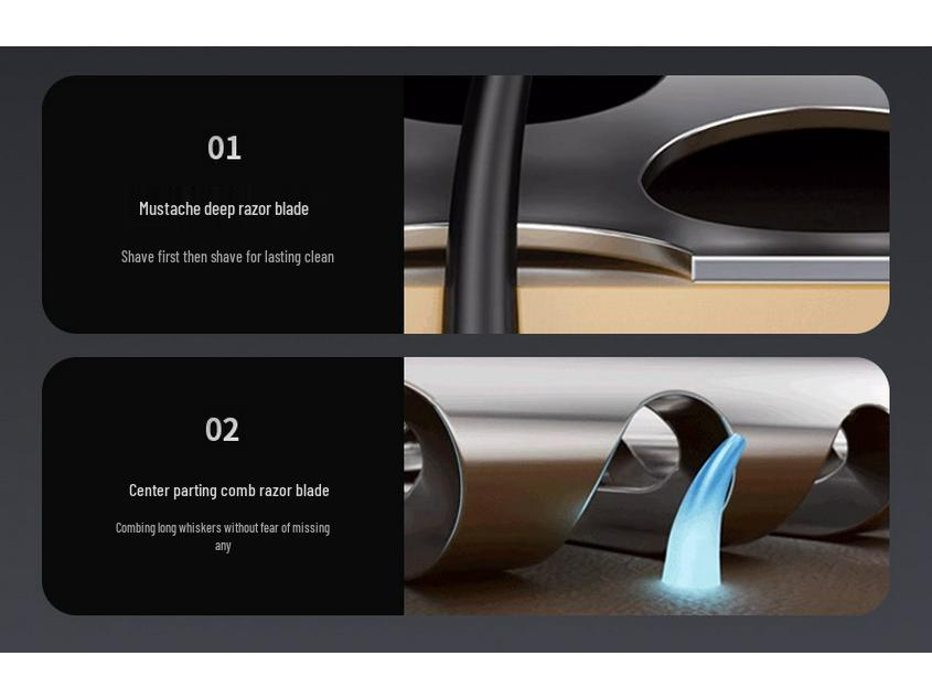 Magnetic Levitation Rechargeable Shaver with Digital Display - Washable Electric Razor for Men