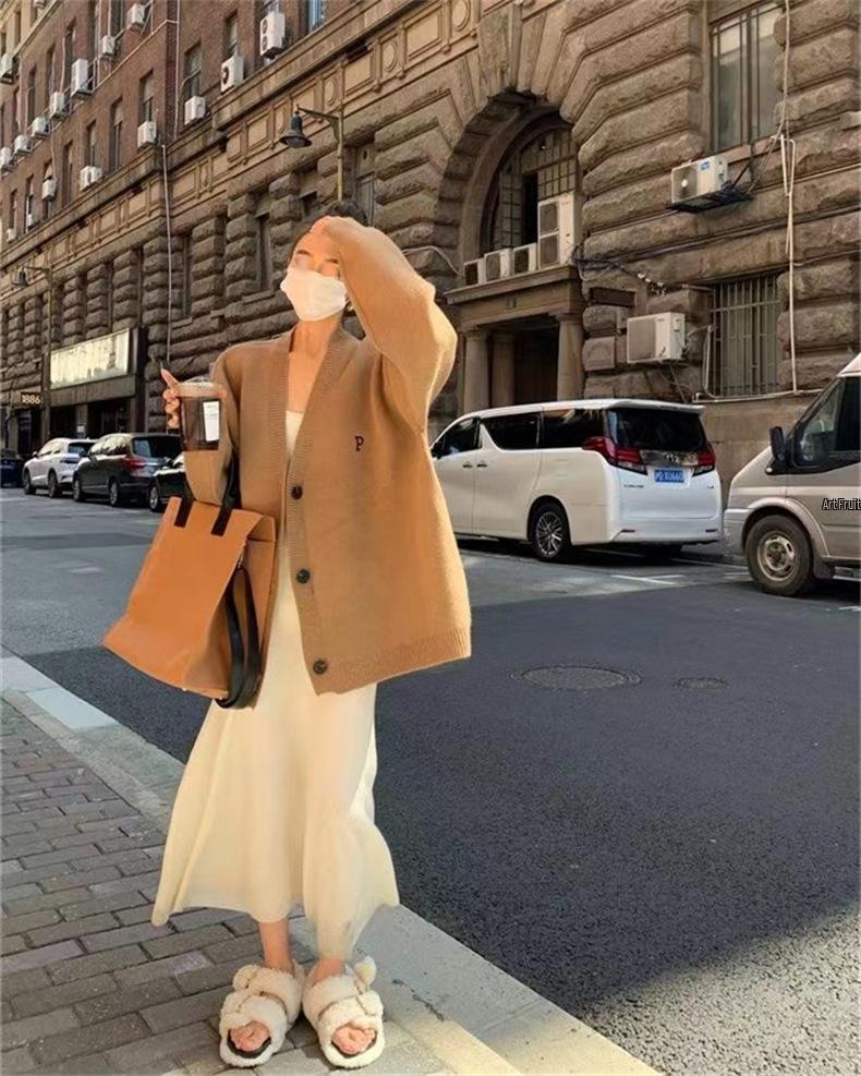 Designer Niche Korean Loose Soft Knit Cardigan - Autumn/Winter Women's Sweater