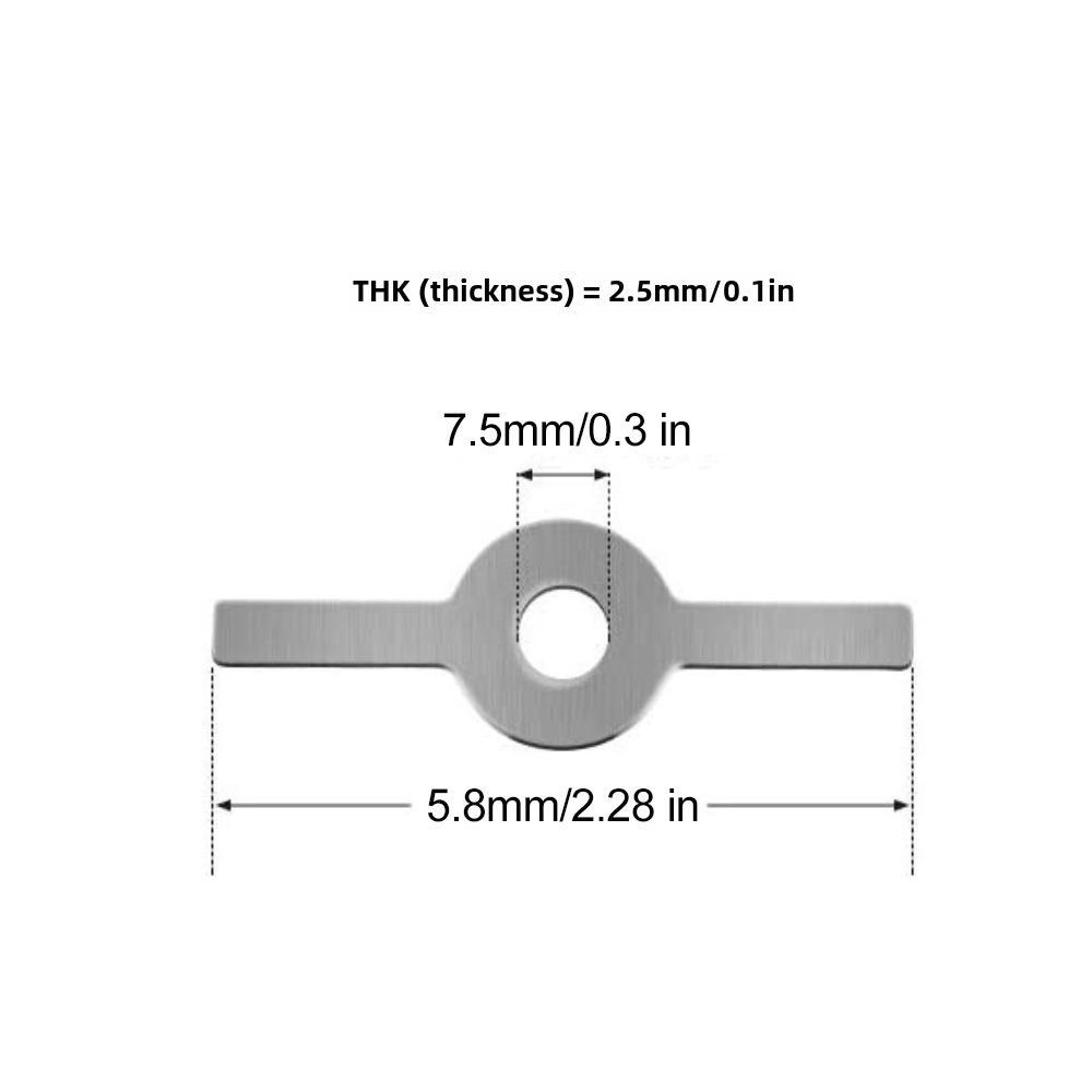 Stainless Steel Meat Grinder Accessories: Knife, Blade, Hole Plate, Sausage Stuffer, and Grinder Rod.