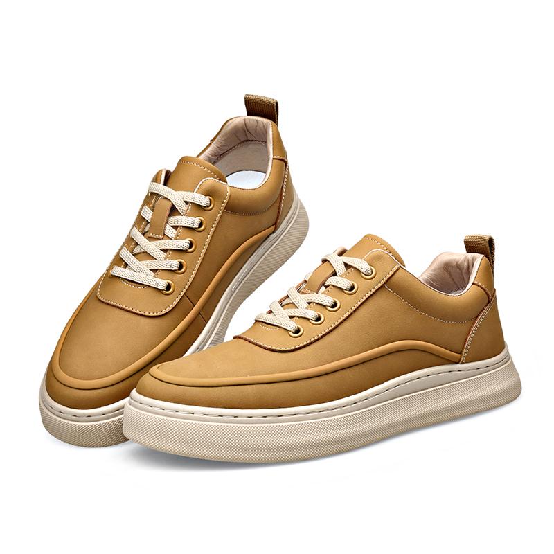 

Кожаная обувь для мужчин Натуральная кожа Повседневная обувь Деловые оксфорды Высококачественная дизайнерская рабочая обувь 44 жёлтый