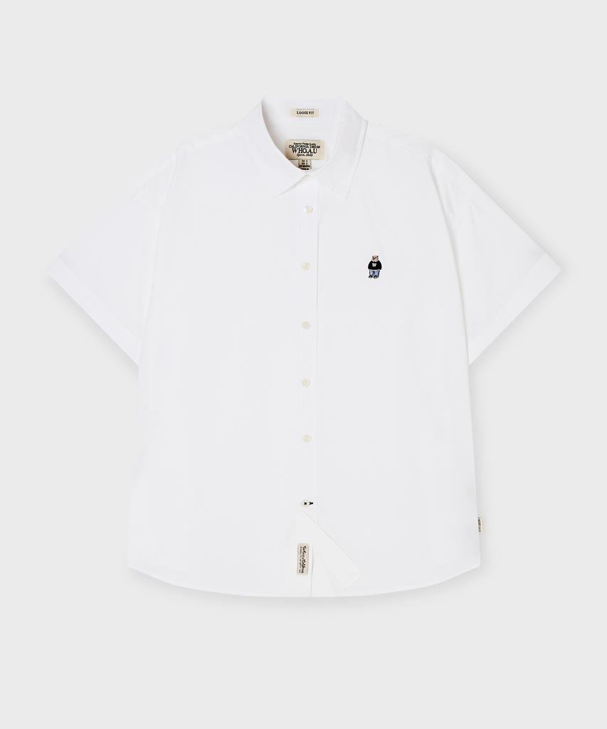 WHO.A.U Steve Loose Fit Short Sleeve Shirts / Whyag2511F