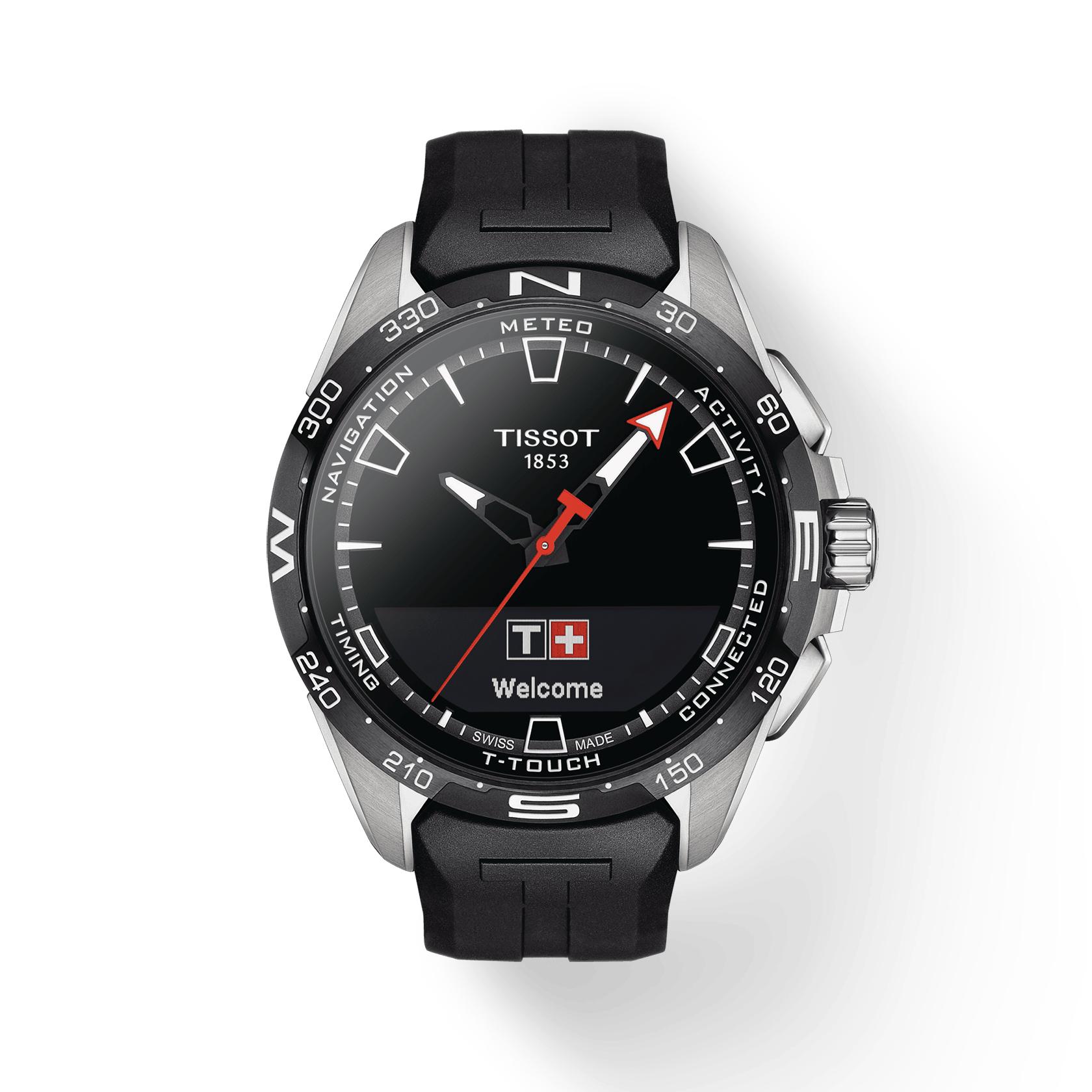 

Чоловічий модний годинник Tissot з чорним циферблатом T121.420.47.051.00 чорний