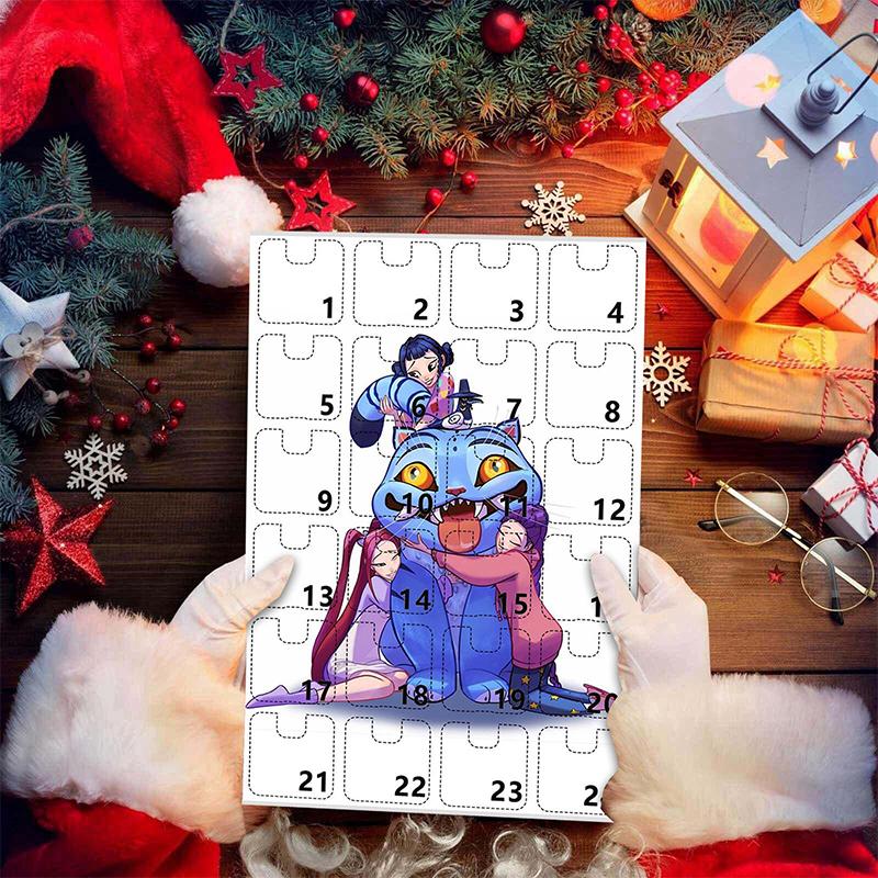 Hunters Advent Calendar, Keychain Countdown Calendar With 24 Keychain Toys Gifts,Decorations Advent Calendar