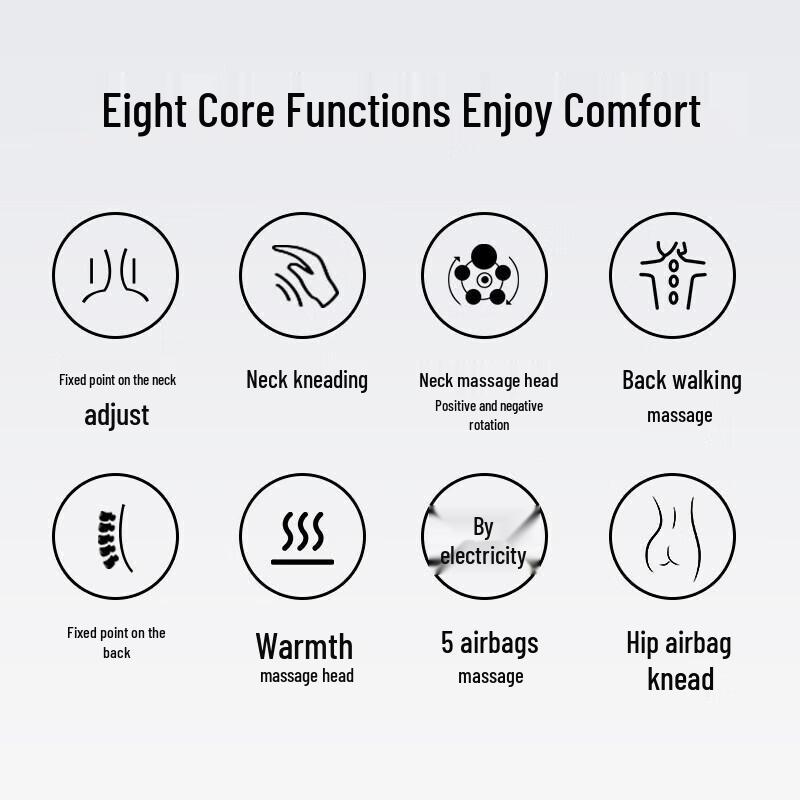 CLORIS Full Body Massage Cushion with Folding Chair