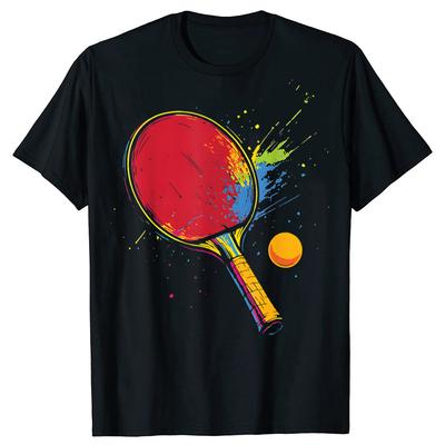 Funny Table Tennis Ping Pong Graphic Tshirts Men Womens Fashion Casual Tshirt 100 Cotton Loose Oversized T Shirt Summer
