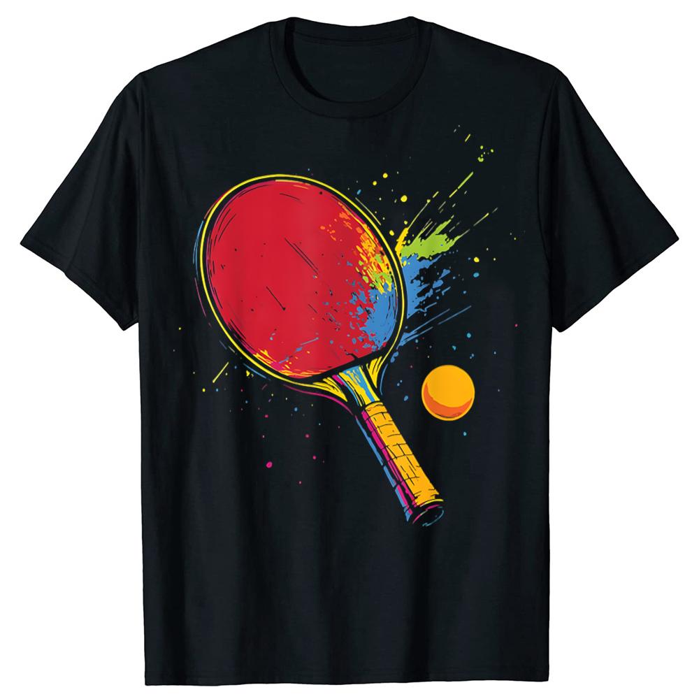 

Funny Table Tennis Ping Pong Graphic T-shirts Men Women s Fashion Casual Tshirt 100% Cotton Loose Oversized T Shirt Summer - ... S разноцветный