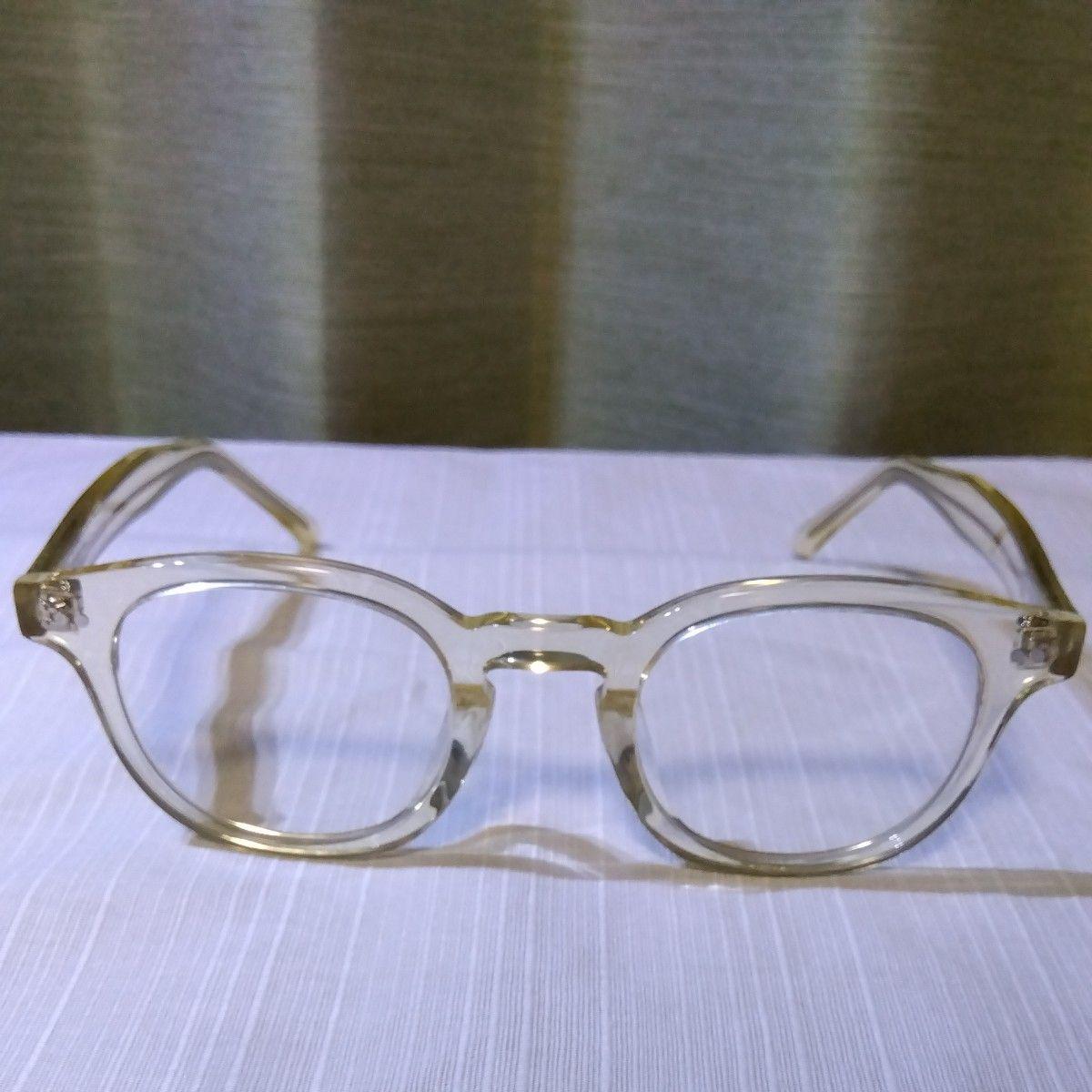 Used Zoff Clear Frame Sunglasses Ladies Good Condition