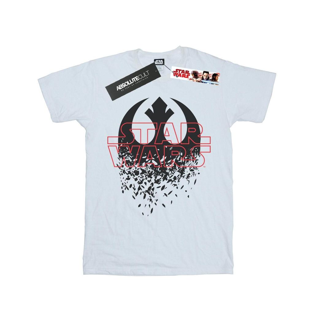 Star Wars Girls The Last Jedi Shattered Emblem Cotton T-Shirt