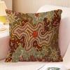 Australian Aboriginal Art Personalized Pillow Dust Cover Bedroom Kids Party Decoration Pillowcase Birthday Children Gift