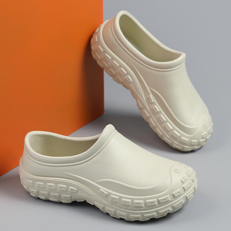 Non-Slip Waterproof Thick-Soled Oil-Resistant Slip-On Casual Rain Boots for Hotels and Restaurants