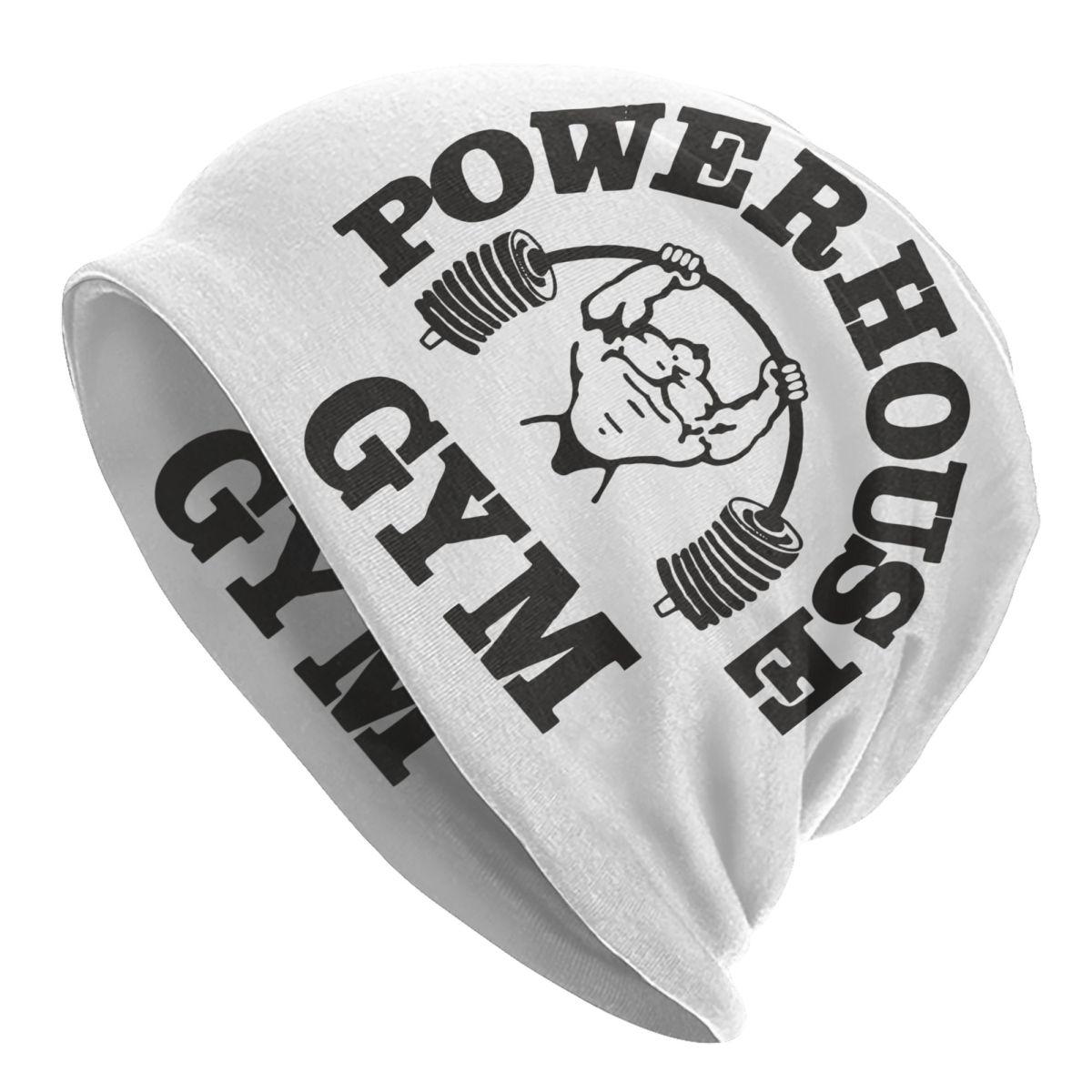 

Powerhouse Gym Skullies Beanies Hat Funny Vintage Unisex Women Ski Cap Warm Multifunction Bonnet Knitting Hats