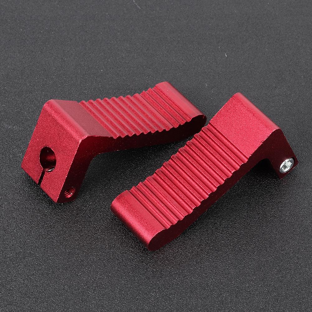Red Mini Moto Racing Aluminum Alloy Footpeg Foot Rest Peg Footrest Pedal Fit for 47cc 49cc