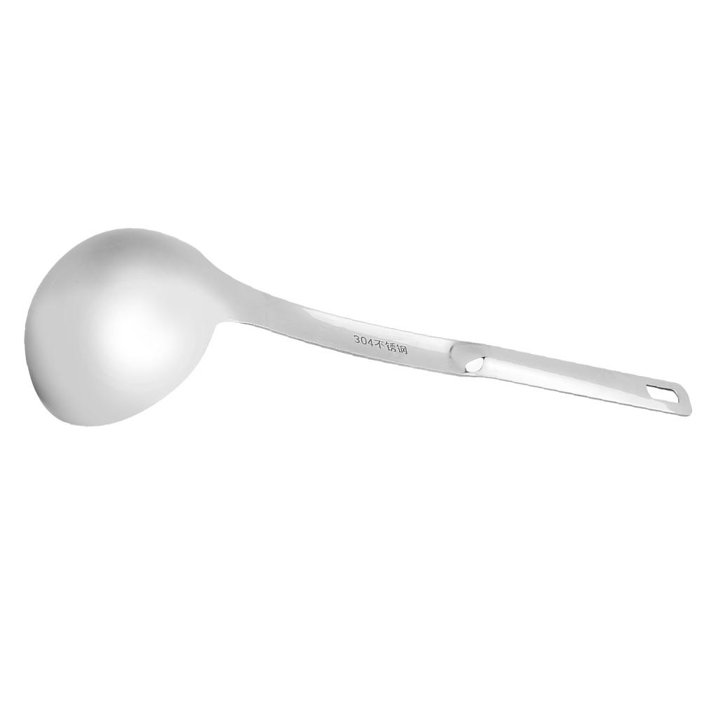 Soup Oil Filter Spoon Stainless Steel Strainer Long Handle Cooking Ladle for Home Restaurant
