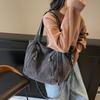 Denim Tote Bag Women's Large Capacity Commuting Shoulder Bag Crossbody Bag
