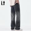 Izzue it Men's Gradient Straight-Leg Jeans