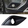 6400J684 Black Front Right Bumper Fog Light Cover Trim Bezel Grille Frame Plastic Fit for Mitsubishi Outlander