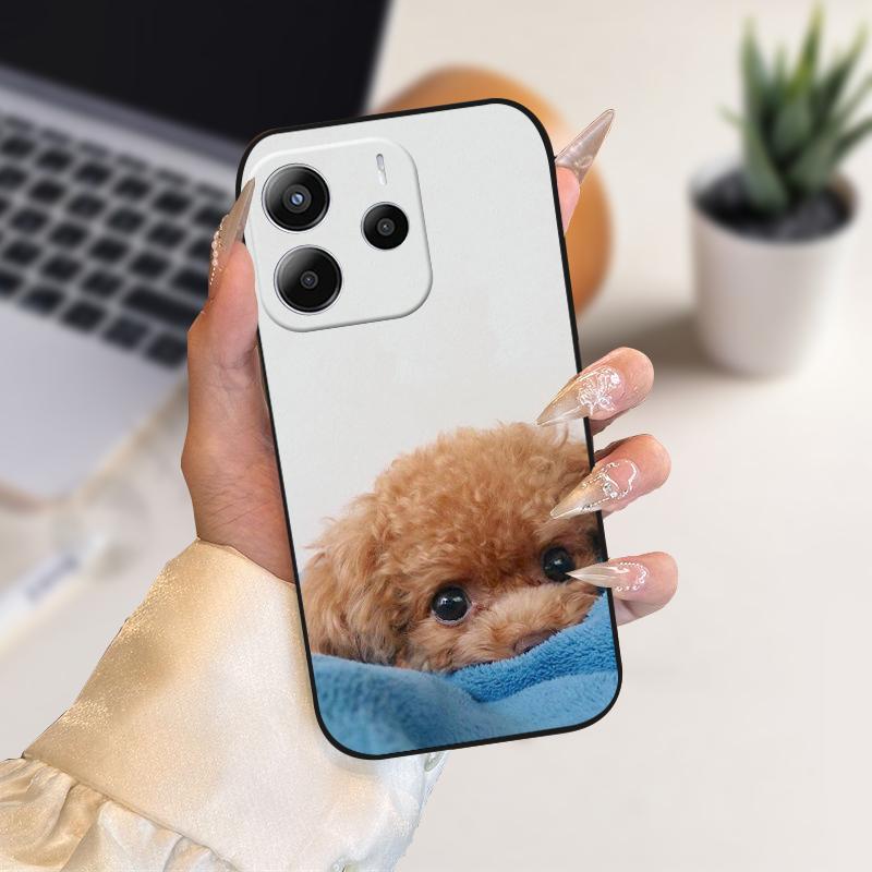 Phone Case For Redmi Note14 Silicone TPU Phone Coque Cover Cases For Redmi Note 14 4G Fashion Soft Protective Bumper Fundas Bags