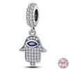 Charms Plata Real Copper Colors Star Lucky Blue Devil Eyes Pendant Charm Fits Original Bracelet Handmade DIY Fine Jewelry Gift For Women