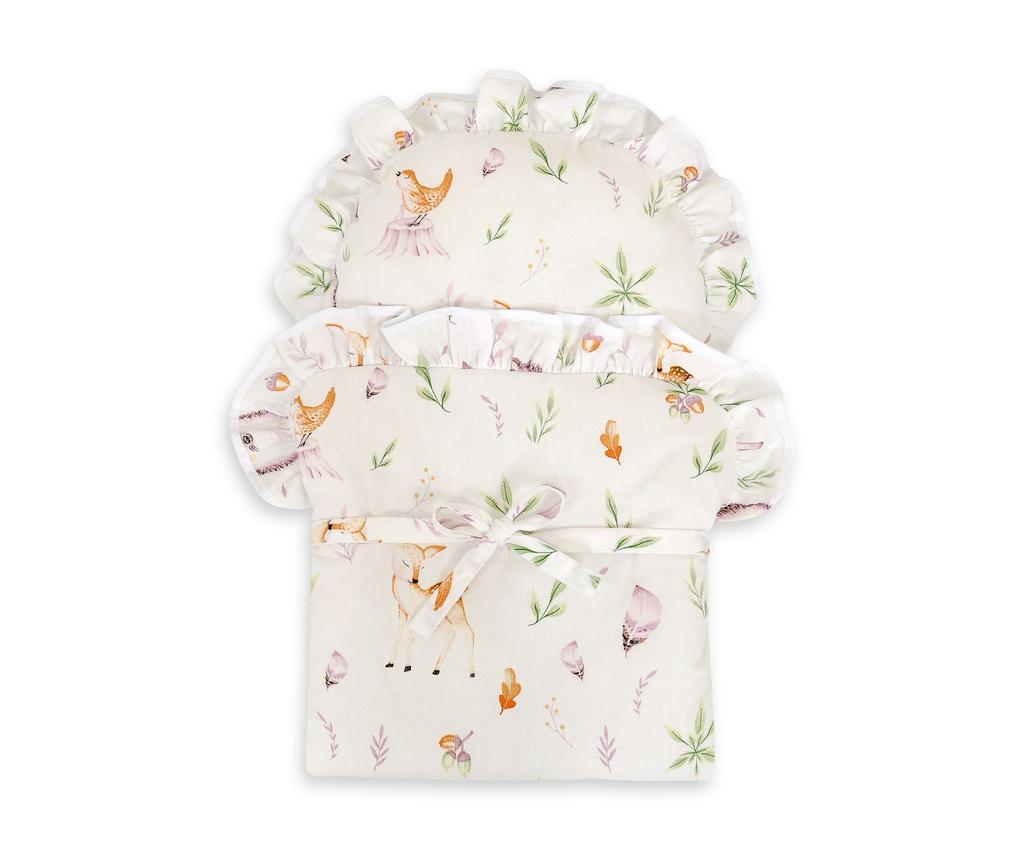 Doll wrap, tied, swaddle - forest delicacy
