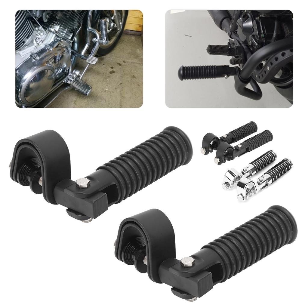 Pár motocyklových stupaček Clamp Držák na stupačku pro 1palcový motor Crash Bar Guard Fit pro