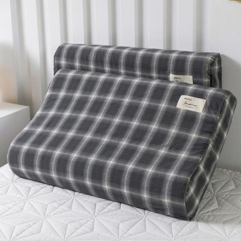 Latex Memory Pillow with Cotton Pillowcase for Children, 50x30cm, Washable, Four Seasons Use, Pillowcase 60x40cm.
