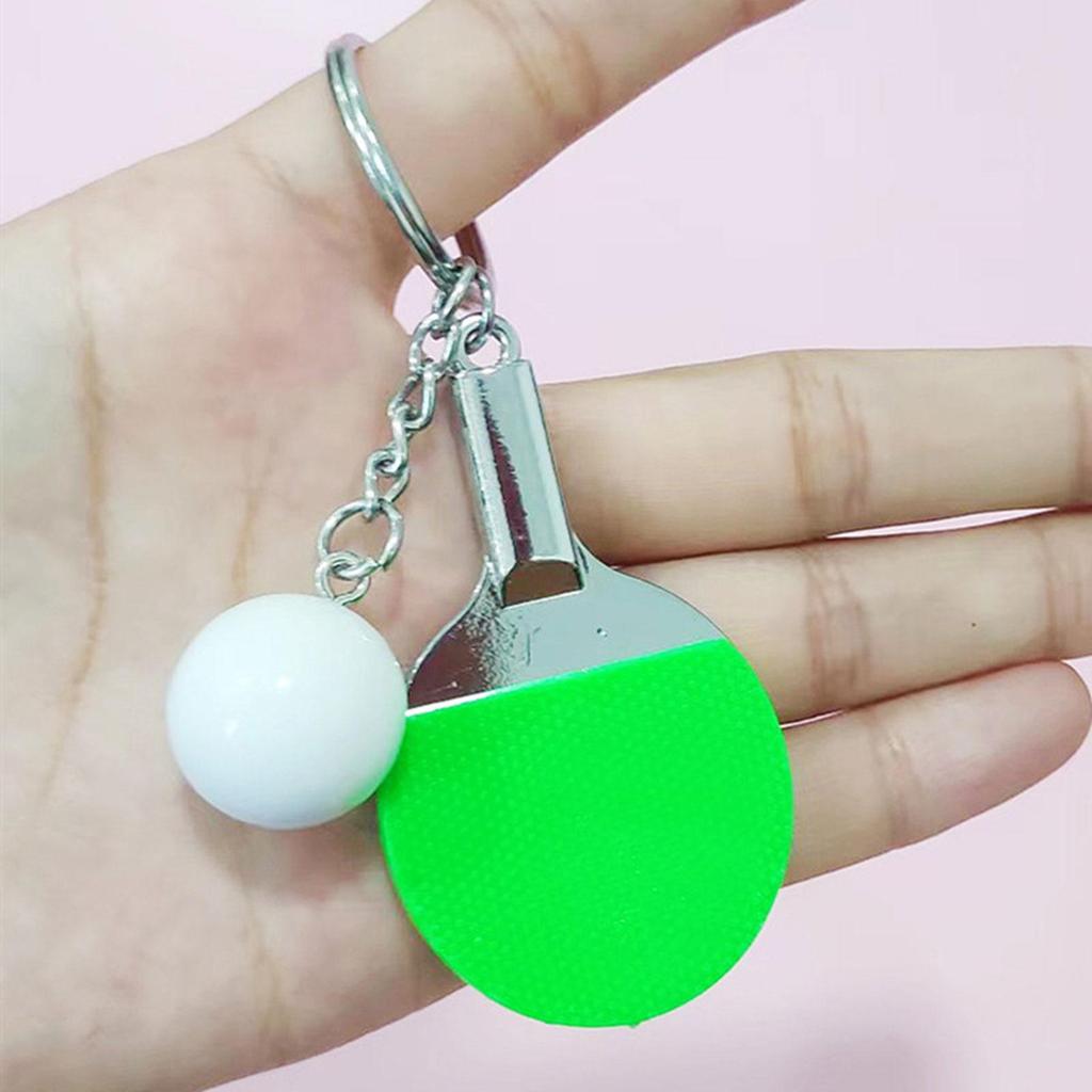 Sports Themes Table Tennis Keychain Exquisite Car Keys Holder Key for Family Valentine's Day Holiday