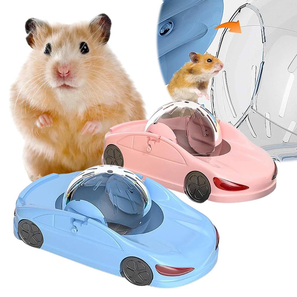 Hamster Laufkugel Transparentes Rollendes Spielzeugauto Laufrad Hamsterauto für Hamster und Rennmäuse