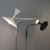 Designer Marseille Wandleuchte Weiß Schwarz Metall Trompete Schwenkarm Wandleuchter Lampe Für Wohnzimmer Arbeitszimmer Schlafzimmer Nachttischlampen