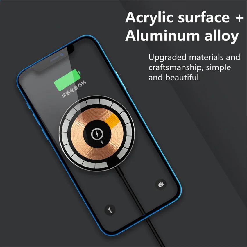 65W Magnetic Wireless Charger Pad Phone Chargers For iPhone 16 15 14 Pro Max Airpods Portable Macsafe PD Fast Charging Station