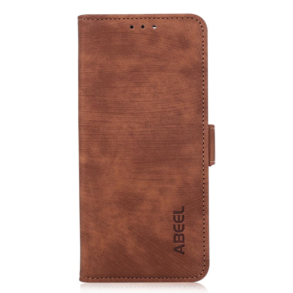 ABEEL Für Nokia G42 Handyhülle Stoßfestes Wallet Ständer PU Leder Retro Textur Handyhülle