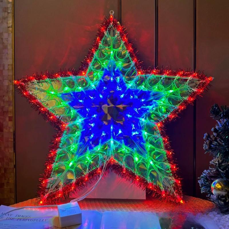 Sunflower Star Peacock Heart Shape Led Lantern String Lights With Colorful Decorative Shapes For Holiday Party Decor