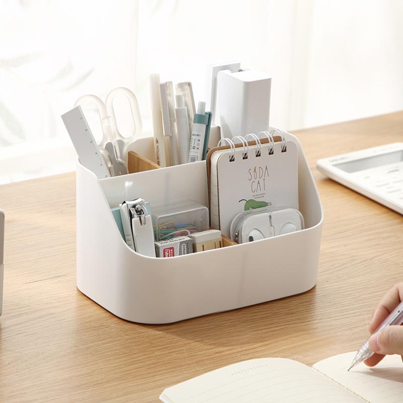 Plastic Multi-Grid Desktop Storage Box, Cosmetic Storage Box, Office Organizer, Partition Storage Box For Office And Living Room