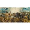 Vintage Oil Painting Poster Sir John Gilbert The Phantom Horseman Prints Large Canvas Painting Battle of Grunwald Mural Picture