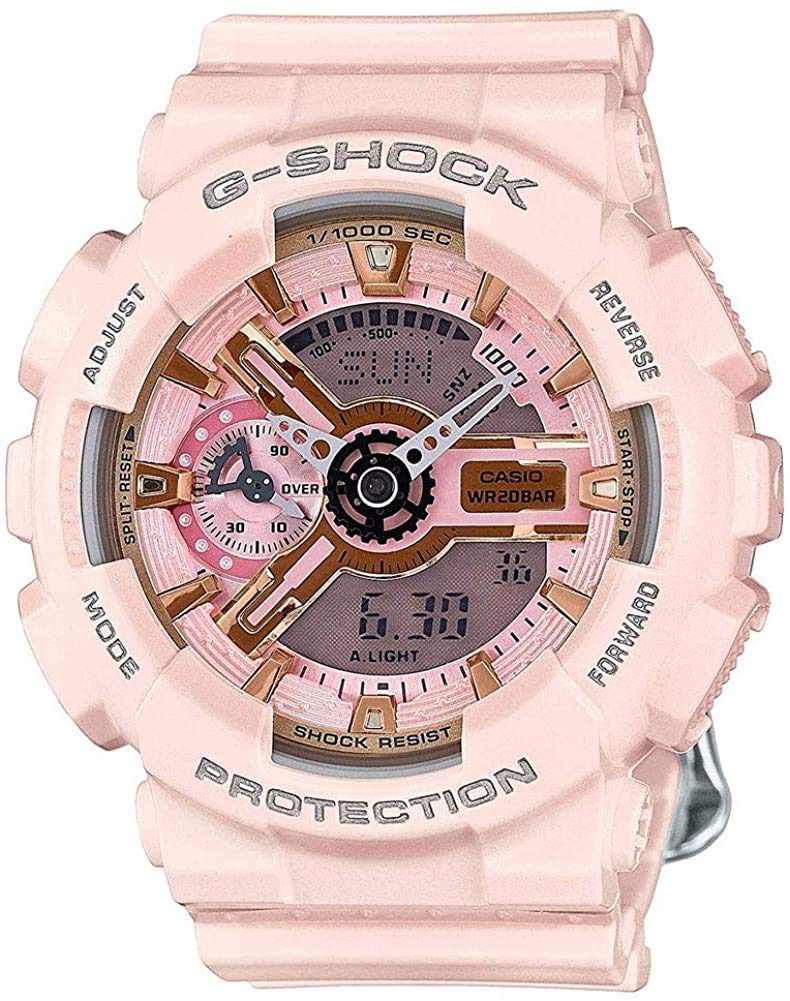 

Часы CASIO среднего размера, модель унисекс, розовая, модель Overseas [Casio] G-SHOCK GMA-S110MP-4A1 [Товар]