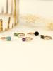 Minimalpiercing 14K Daily Colorful Cubic One-Touch Ring Earrings