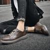 Fashion Italian  Genuine Leather Casual Shoes Men's Oxford Shoes Jogging Shoes Men's Dress Shoes Warm Cotton Shoes With/No Fur