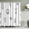 Home Shower Curtains For Bathroom Waterproof Fabric Modern Nordic Style Bathroom Curtains Shower Curtain 180X200