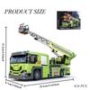 824PCS Collectible City Fire Truck Bricks Engineering Vehicle Cloud Ladder Building Blocks Assembly Desk Decor Christmas Gift