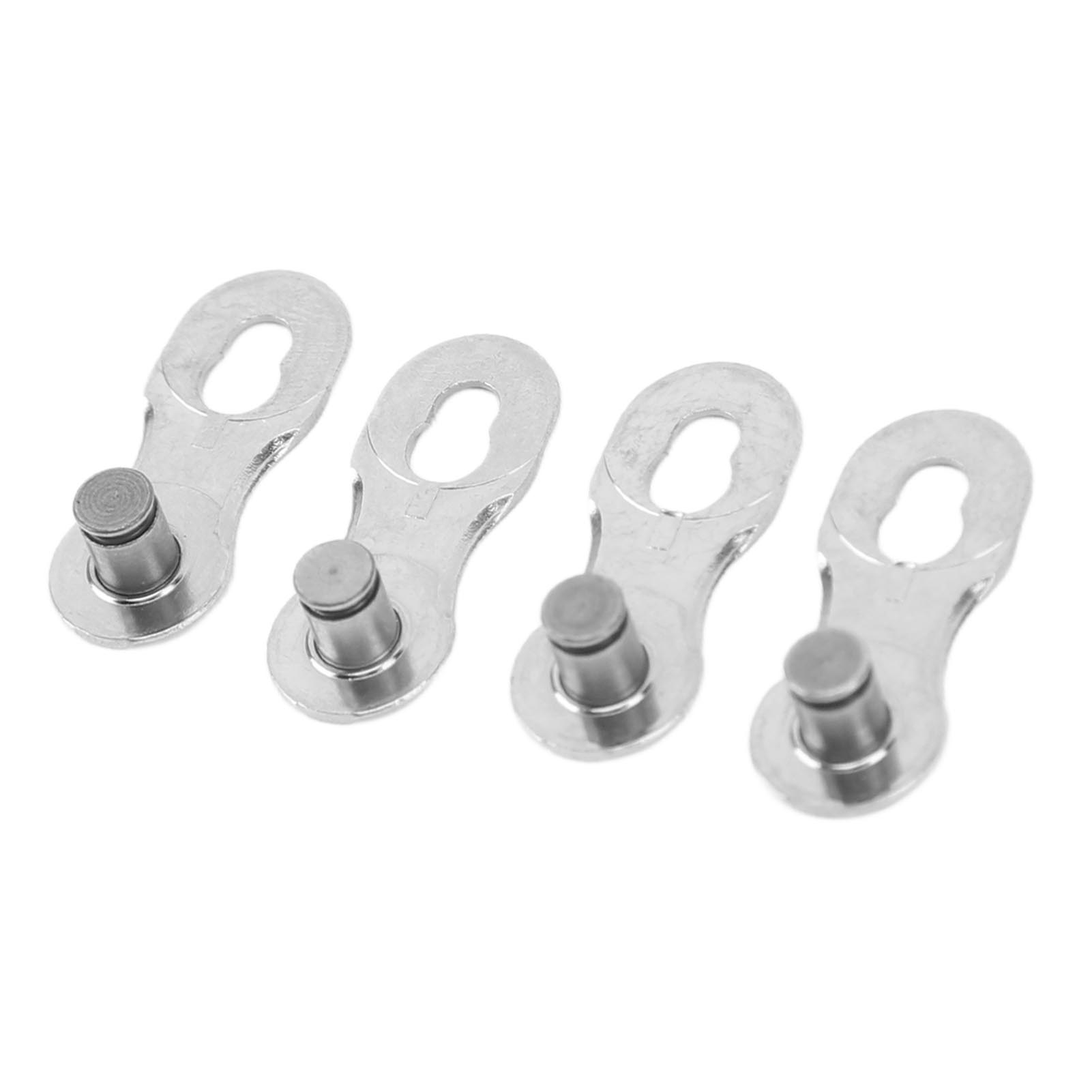 

4 шт. Соединители цепи велосипеда 12 скоростей Инструмент для ремонта из легированной стали Звенья цепи Серебристый