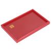 Wood Serving Tray Decorative Serving Platter Snack Fruit Plate for Living Room Coffee Table Kitchen CounterTop Red