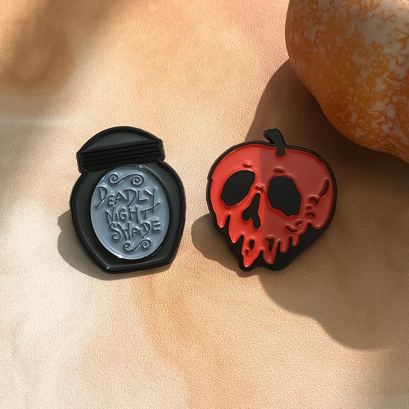 Unique Decorative Metal Pin Brooch With Fun Halloween Ghost Pumpkin And Skull Design Perfect For Autumn Wear