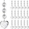 30pcs Crystal Clear Christmas Tree Ornaments Acrylic Water Droplet Hanging Pendant Decor Christmas Decoration