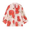 Damen Blumenprint Kurzarmhemd mit Kragen 2026 Resort Stil Lockere Bluse