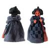 Creative Broomstick Witch Statues Funny Witch Figurines  Haunted House Decorations