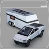 Alloy Car Model Diecasts Off-road Vehicles Truck Car Model Sound Light Kids Toys Gift With Suitcase