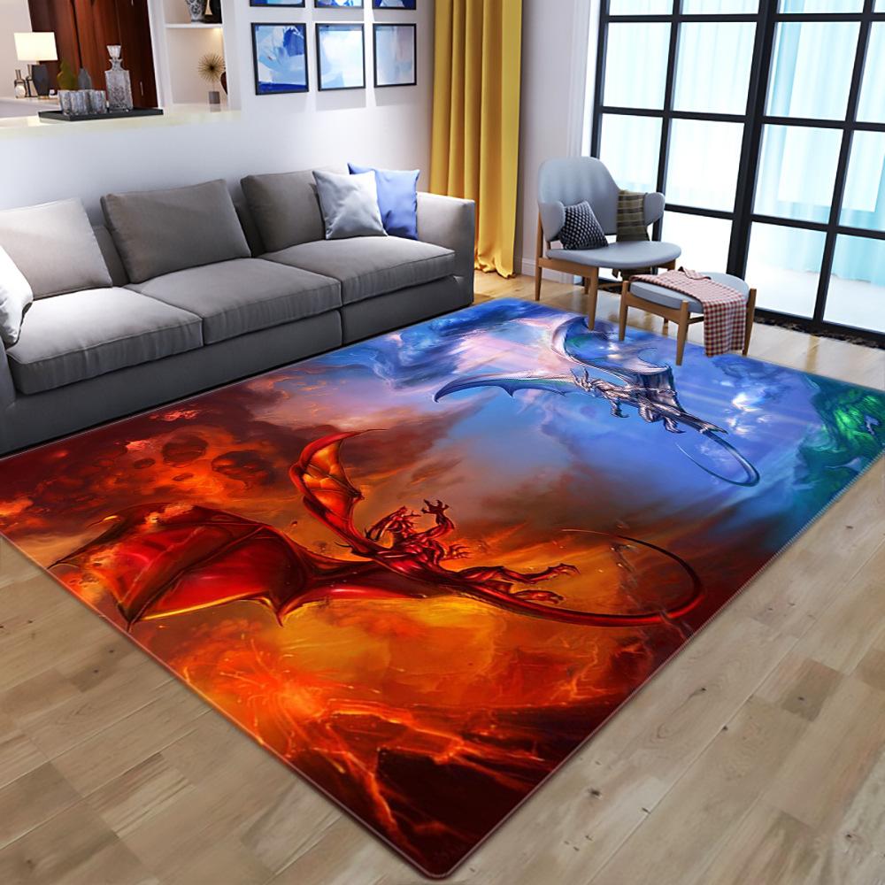 Living Room 3D Printed Carpet Floor Mat Bedroom Carpet Children'S Non-Slip Crawling Carpet Floor Mat