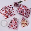 10 Stück/Los 9x12cm Rote Herz Organza Beutel Geschenk Schmuck Verpackung Aufbewahrungsbeutel Für Hochzeit Weihnachten Süßigkeiten Geschenk Kordelzug Beutel