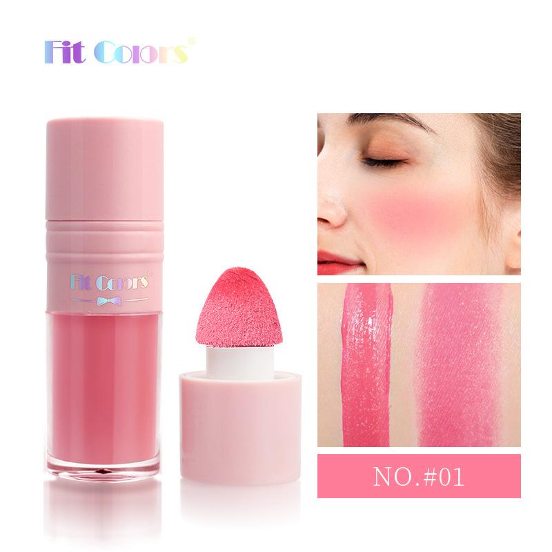 

Fit Colors 6 Color Liquid Blush Rosy, Long-lasting Color Shadow Repair, Red Female Facial Rouge Water Вода 01