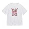 Women's Trend Classic T-Shirt Pink Ribbon Spring Festival Pattern Tee