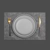 Nordic-Style Double-Sided Waterproof PVC Table Mat: Heat-Resistant, Oil-Proof, Wash-Free, Fabric Texture Dining Tablecloth